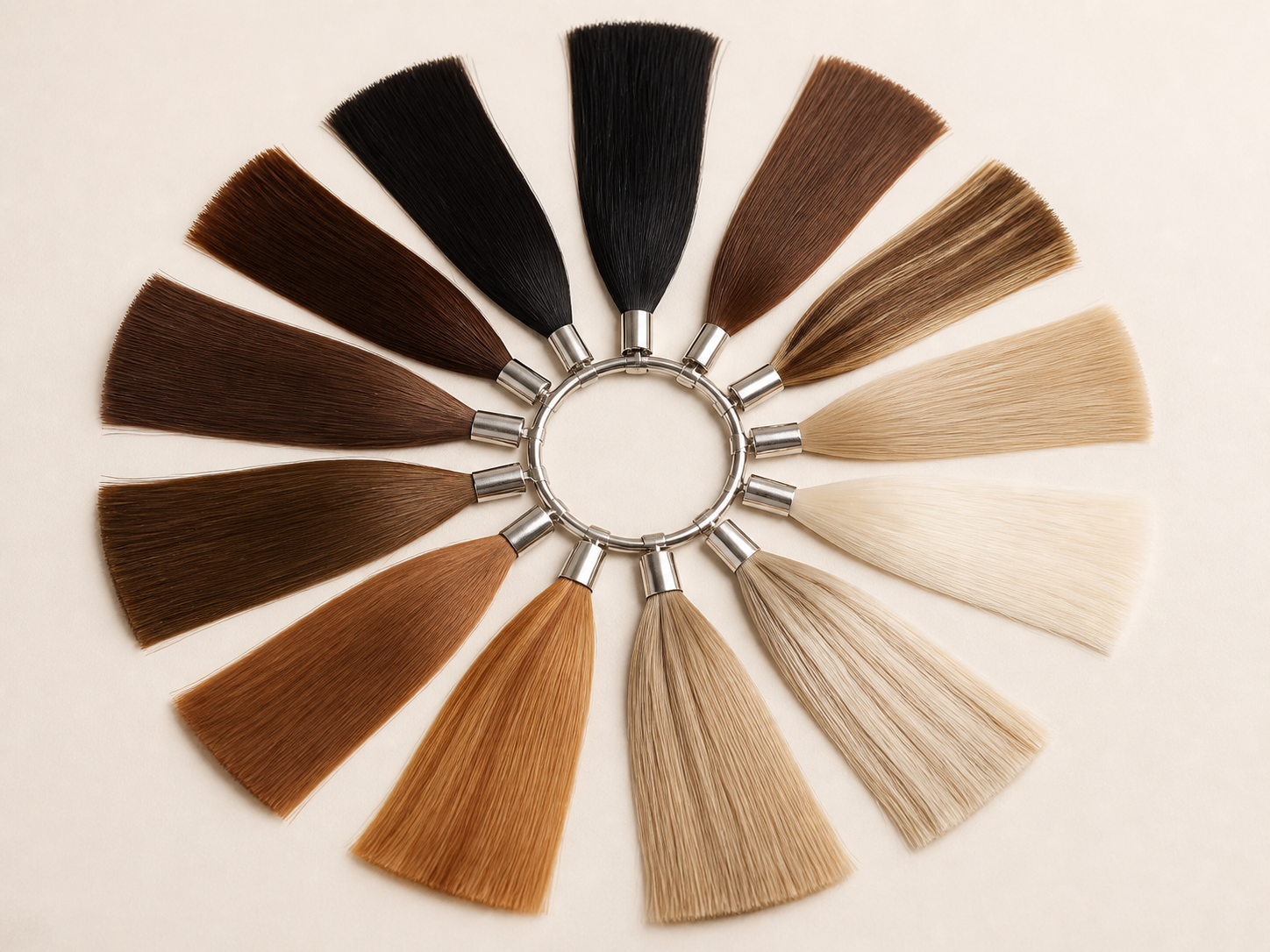 Human hair color ring